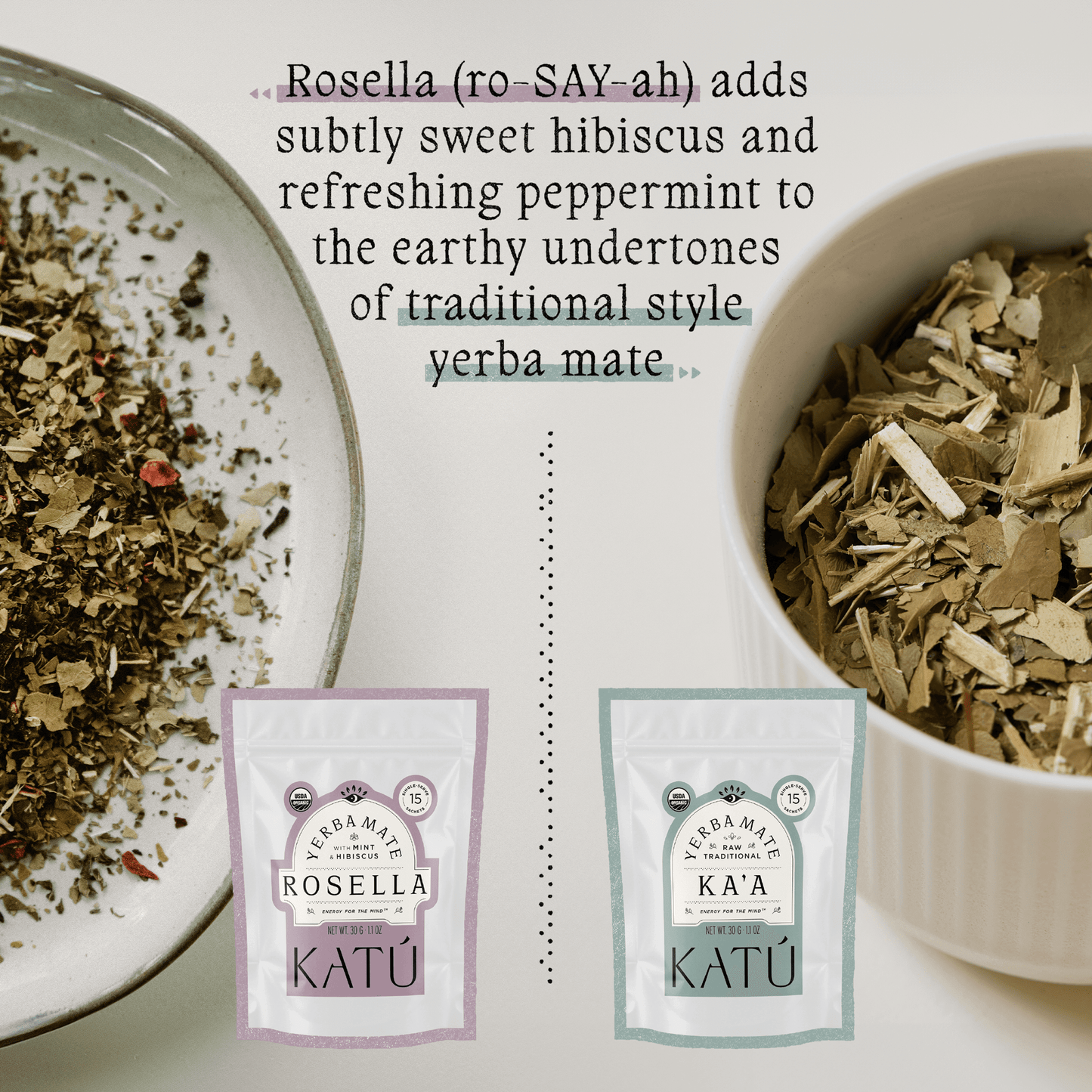 Rosella Yerba Mate Tea Bags (15 Sachets)